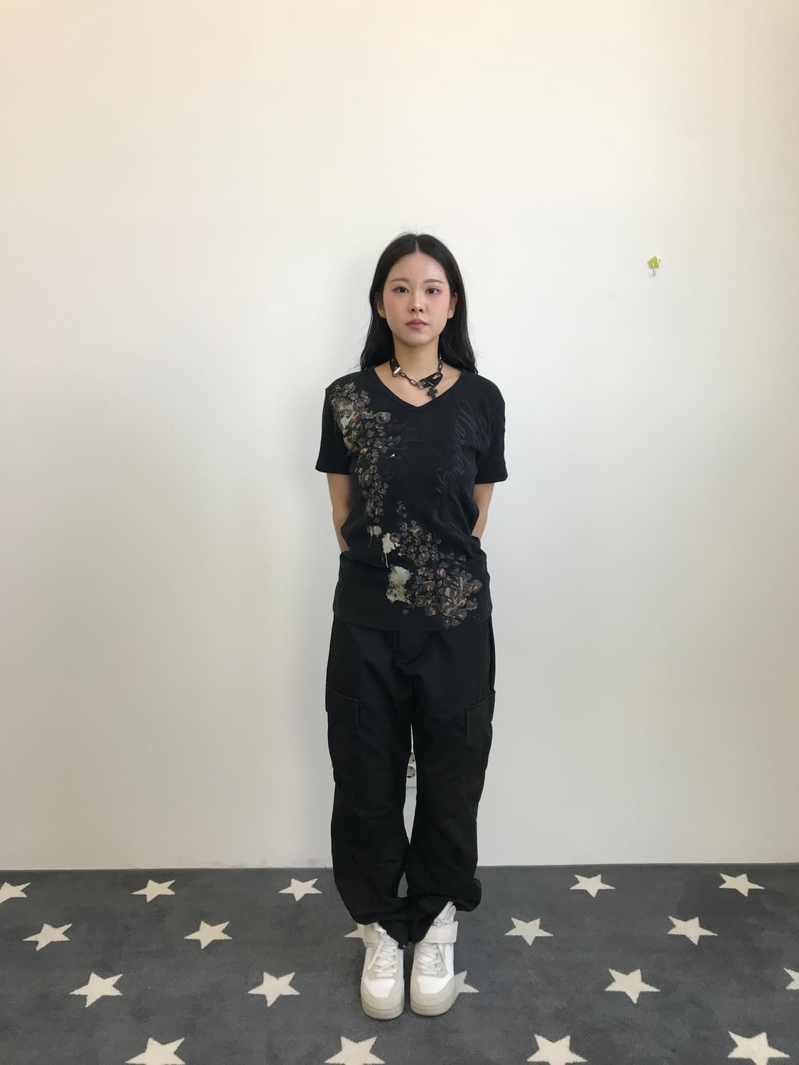 JPN Y2K Floral Graphic T shirt 상품이미지1