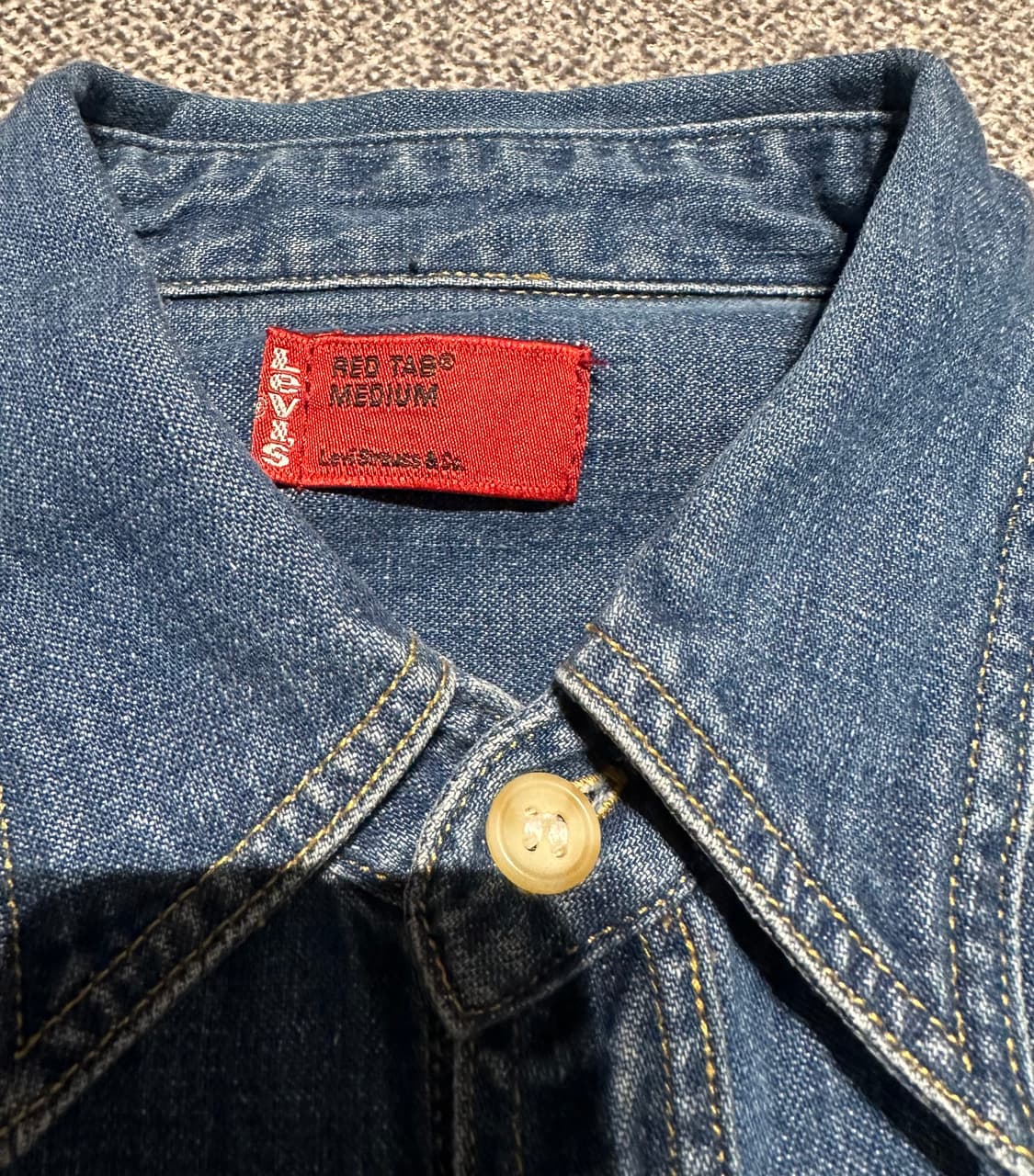 리바이스 일본판 레드탭 데님 셔츠 m 상품이미지2