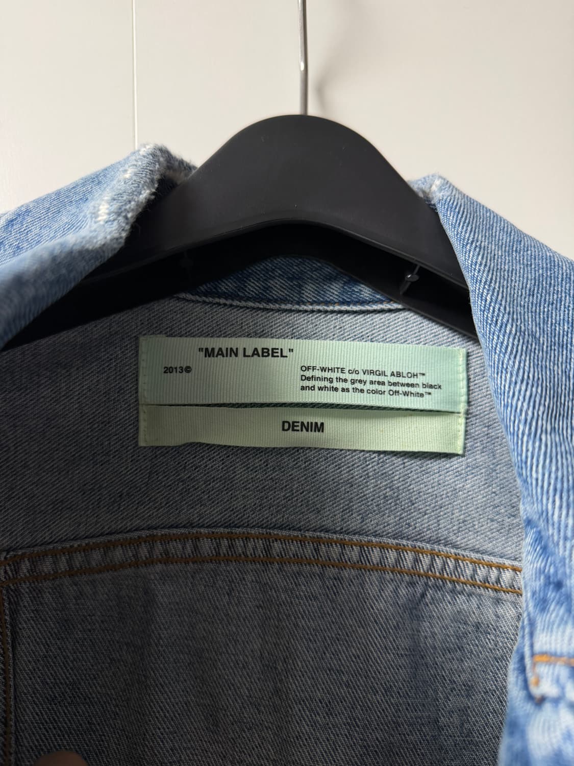 오프화이트 데님자켓 (버질아블로) 상품이미지3