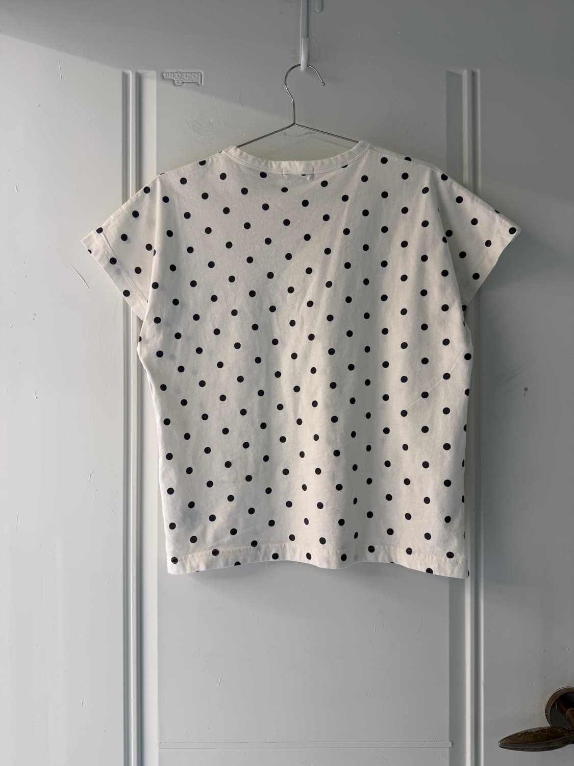 일본빈티지 코튼 도트 반팔티 상품이미지8