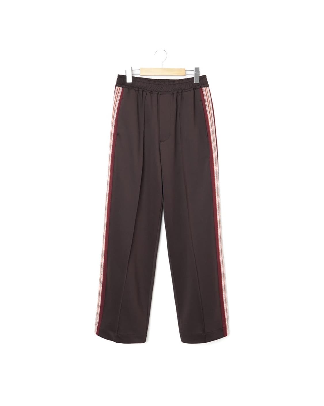 999휴머니티 사이드 자카드 트랙 팬츠 브라운 상품이미지1