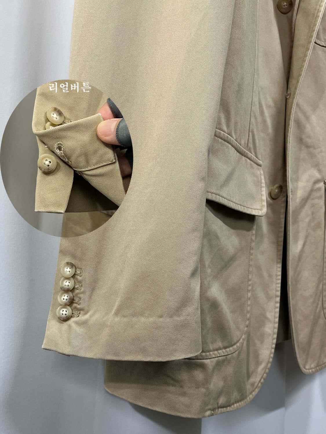 폴로 랄프로렌 탄베이지 치노 스포츠코트 자켓 상품이미지7