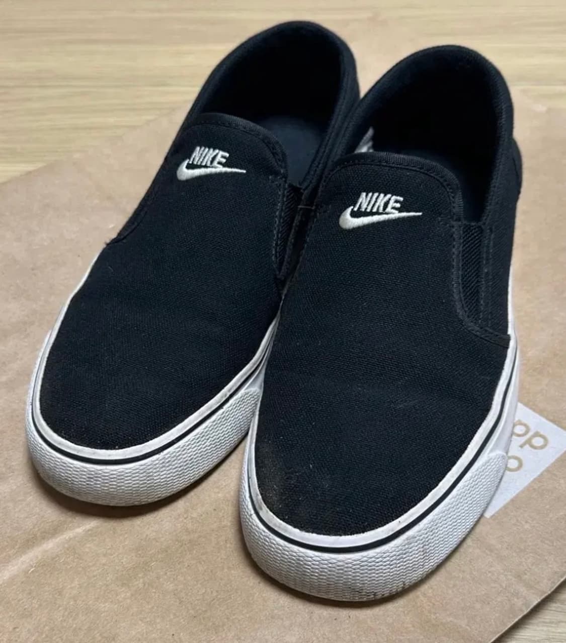 나이키 토키 슬립온 블랙 캔버스화 250 상품이미지3