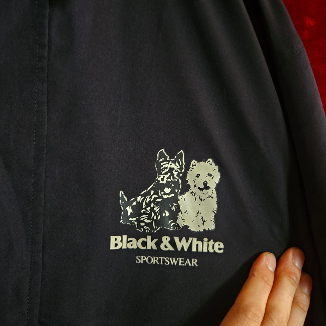 블랙엔화이트(Black&White) 00's 카라넥 나일론 봄버자켓  상품이미지5