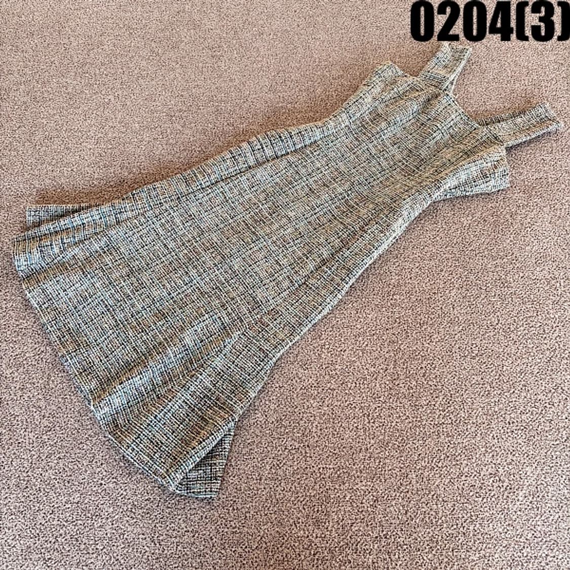 [M] 아델 여성 트위드 슬리브리스 플레어 탑 롱 원피스 0204(3) 상품이미지1