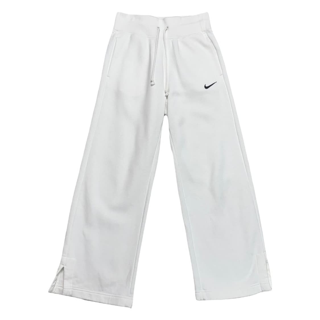NIKE 여성용 와이드 레그 스웻팬츠 화이트 S 상품이미지1