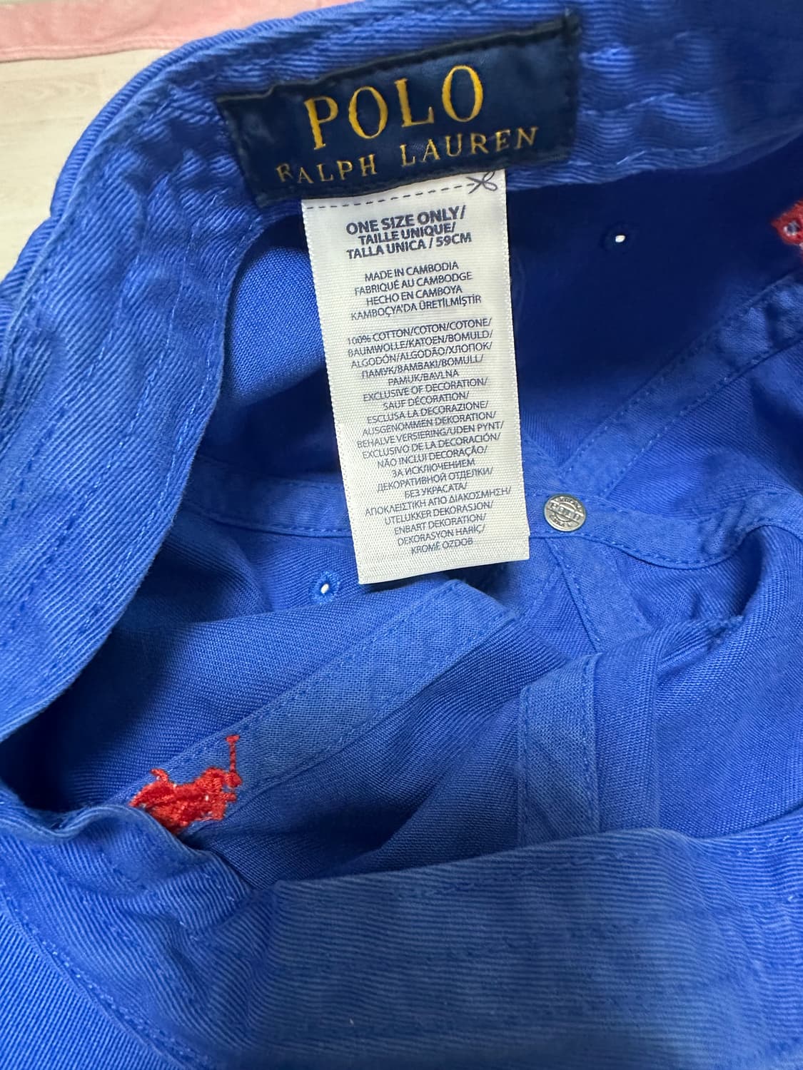 POLO RALPH LAUREN 클래식 치노 볼캡 (블루)  상품이미지4