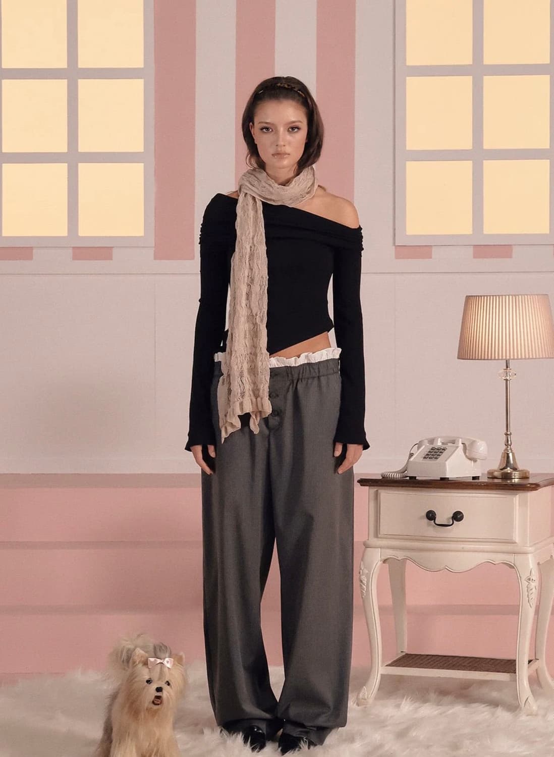 threetimes frankie button pants 상품이미지1