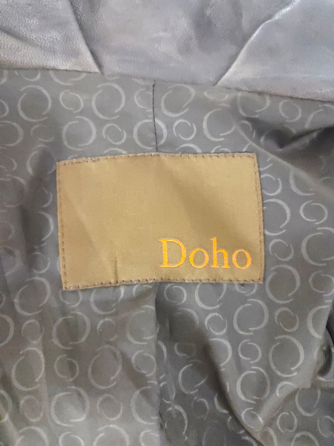 Doho 도호 리얼 양가죽 니트 배색 비대칭 자켓 상품이미지7