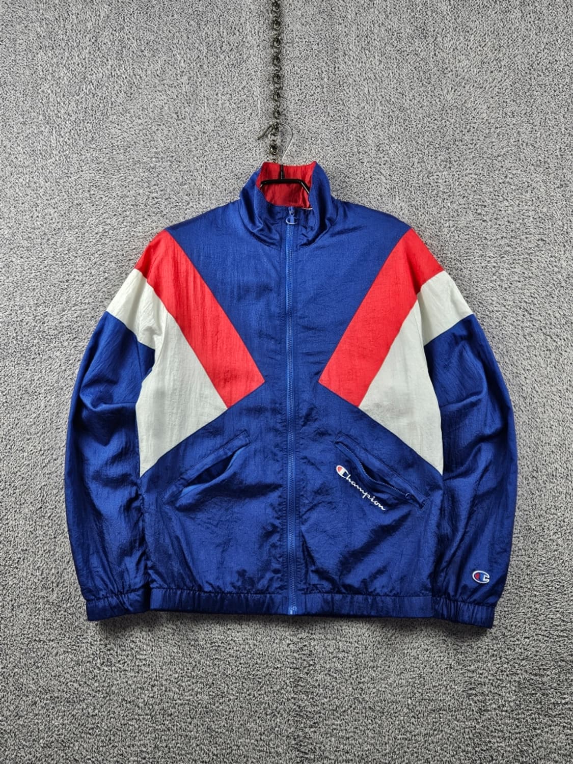 90's 챔피온 컬러블록 윈드브레이커 바람막이 자켓 (S) / 11216 상품이미지1