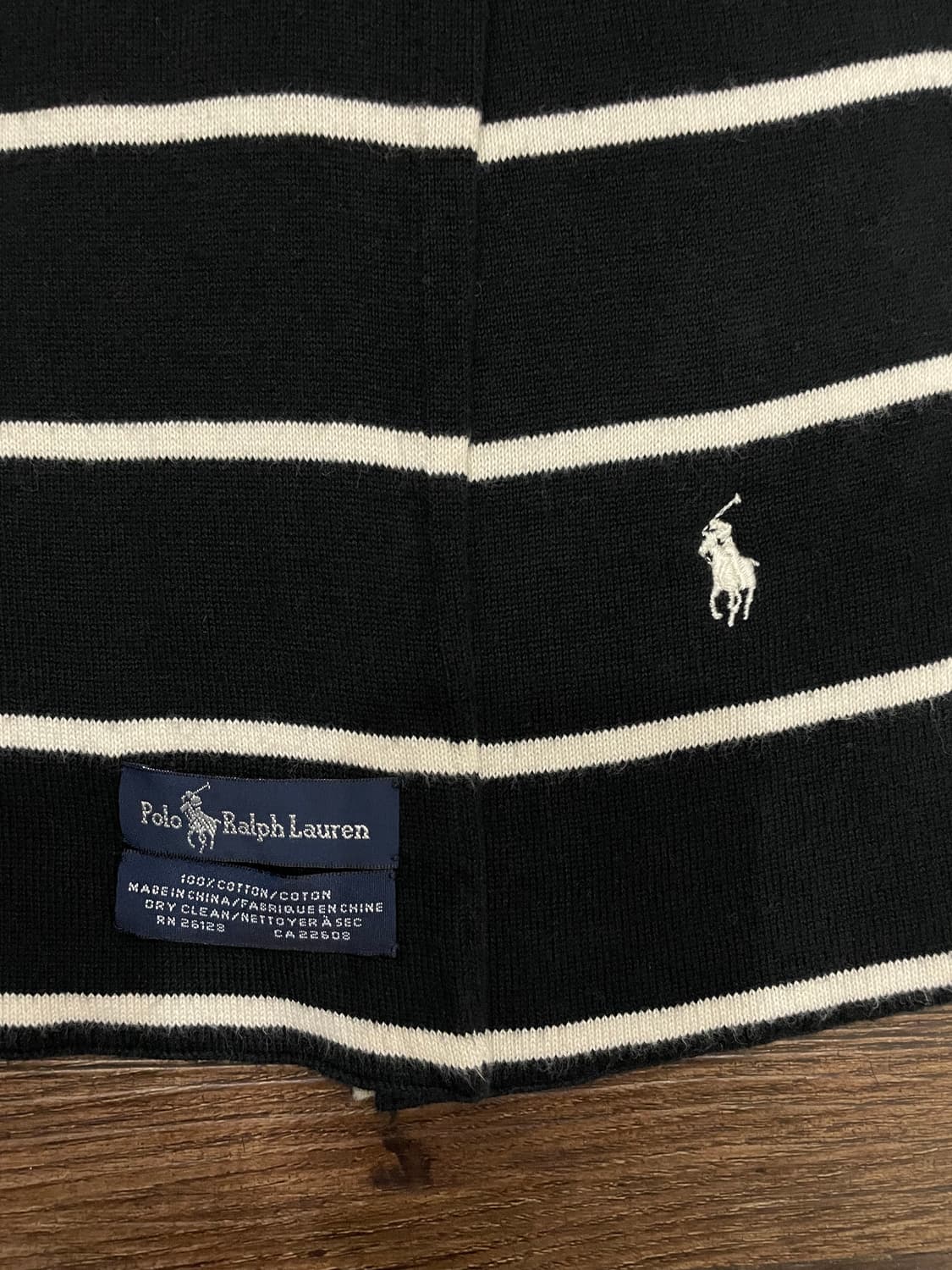 폴로 랄프로렌 블랙 머플러 목도리 상품이미지3