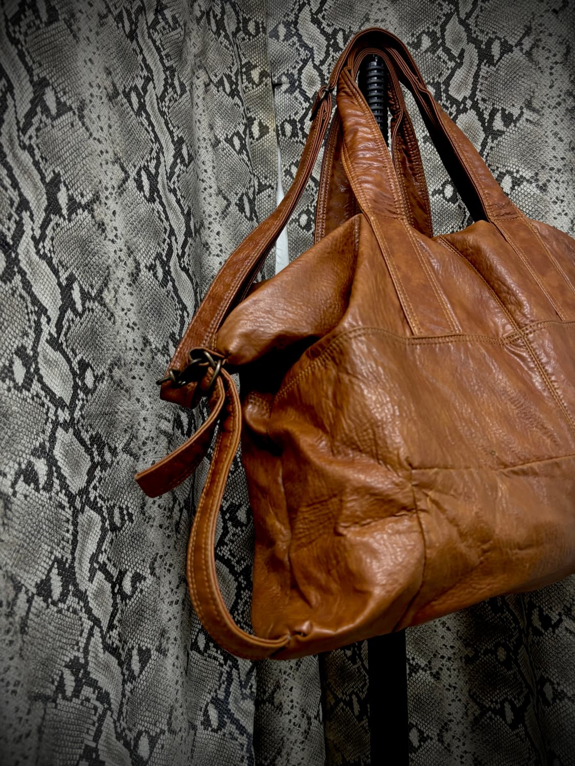 [Y2K Bag] T.B2Jeans Brown Leather Over B 상품이미지2