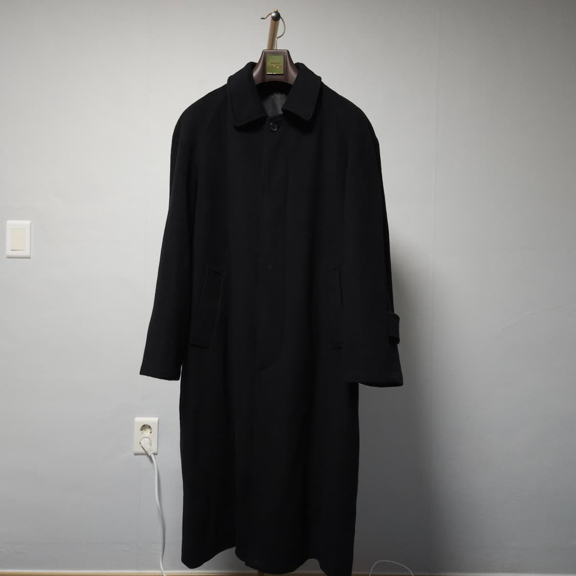 100 ) 파크랜드 발마칸 울 롱코트 상품이미지1