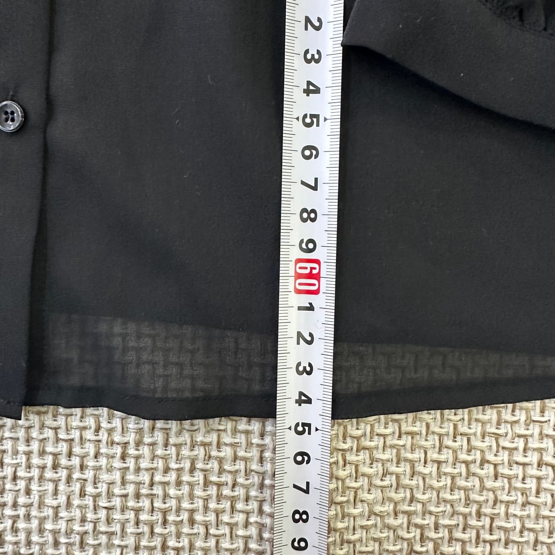 L 새상품 미쏘 레이스 블랙 블라우스 0424D 상품이미지6