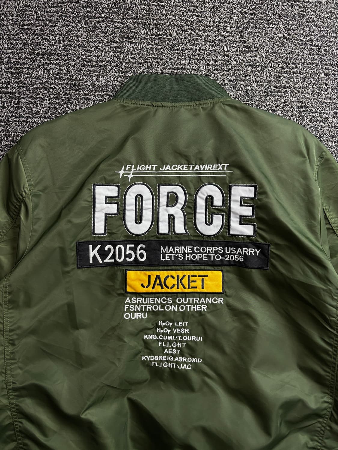 Us빈티지 ma-1 밀리터리 패치디테일 봄버 자켓 3723 상품이미지1