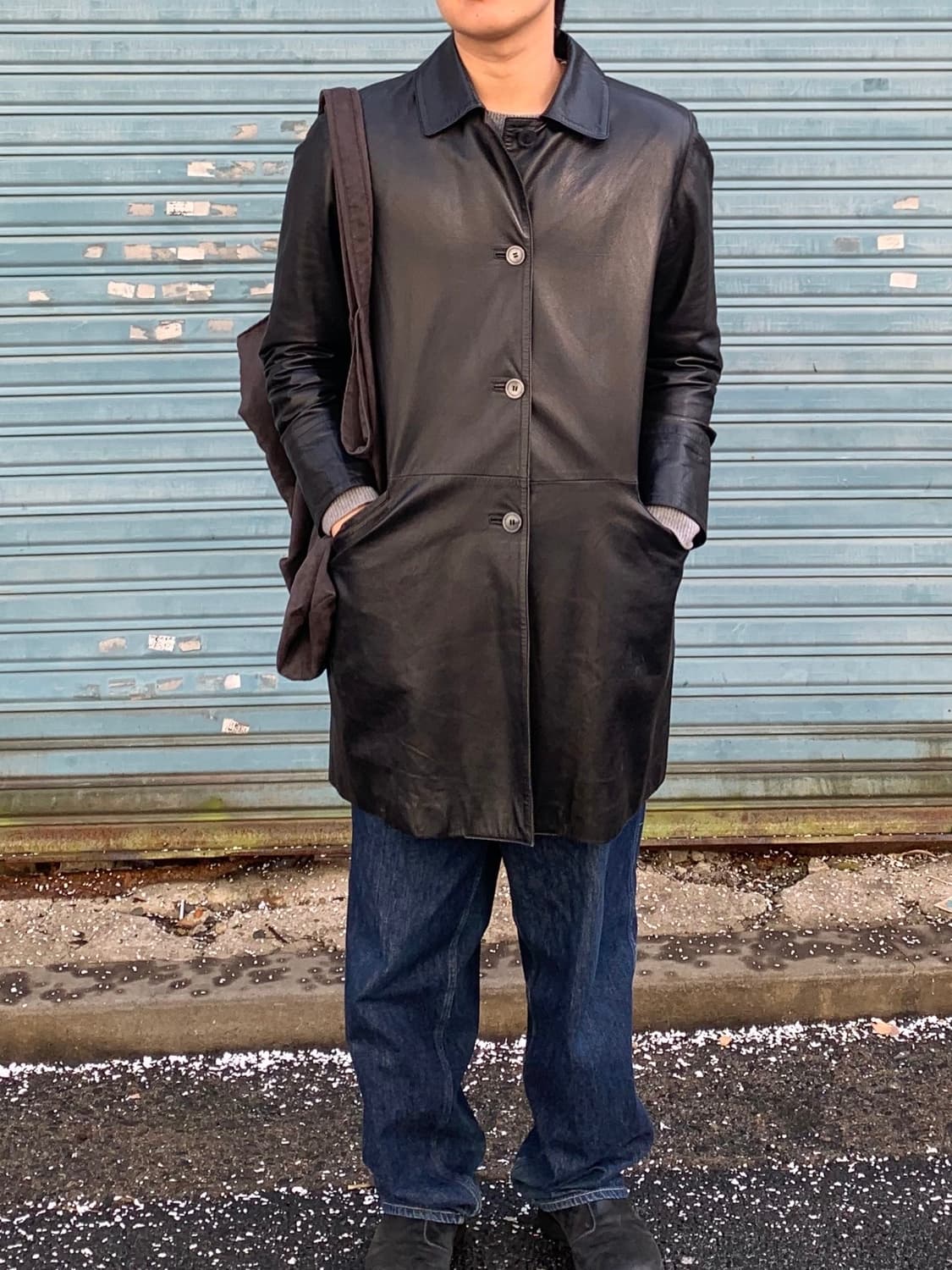 Vintage Leather Coat 상품이미지6