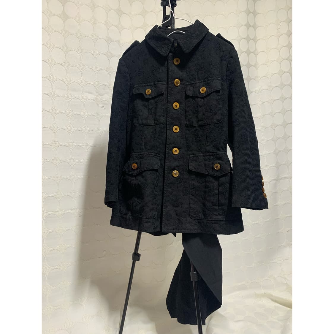 Comme des garçons 이형 레이스 배색 자켓 상품이미지2