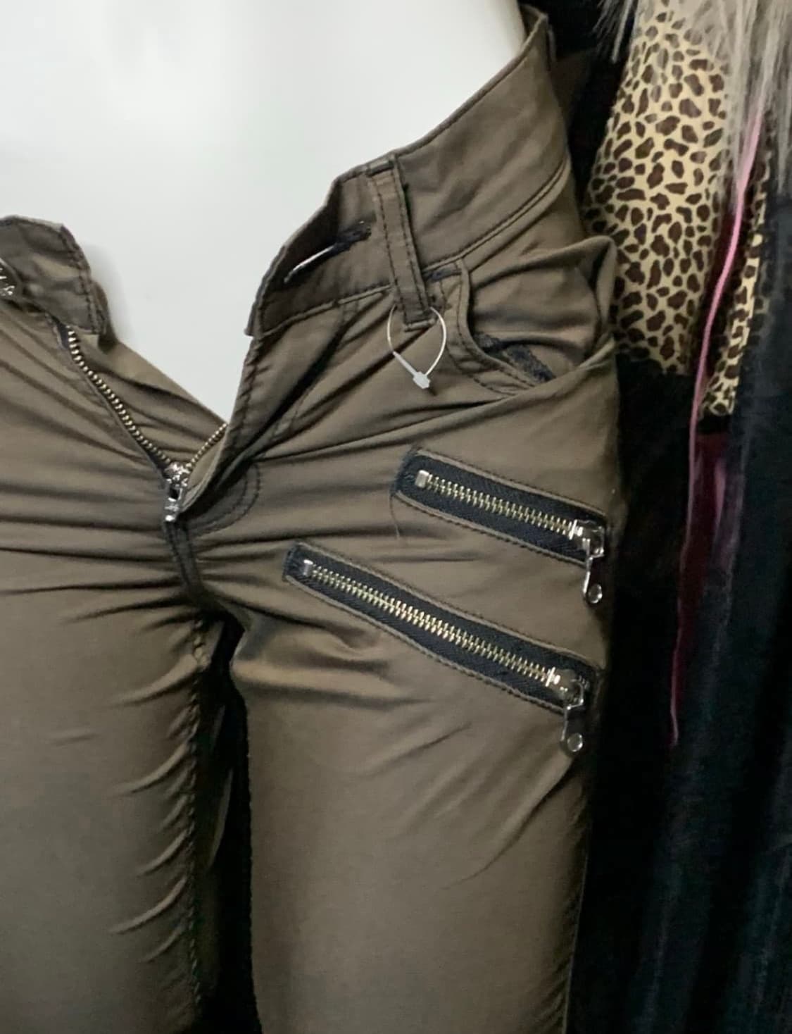 y2k 로우라이즈 lee 지퍼 카고 팬츠 상품이미지3