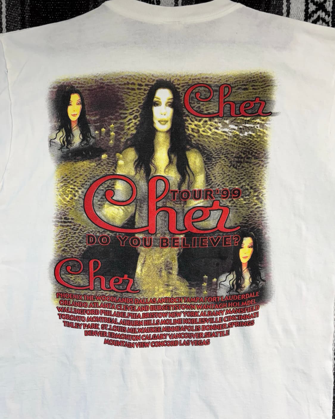 Cher 'do you believe?' 반팔 티셔츠 상품이미지4