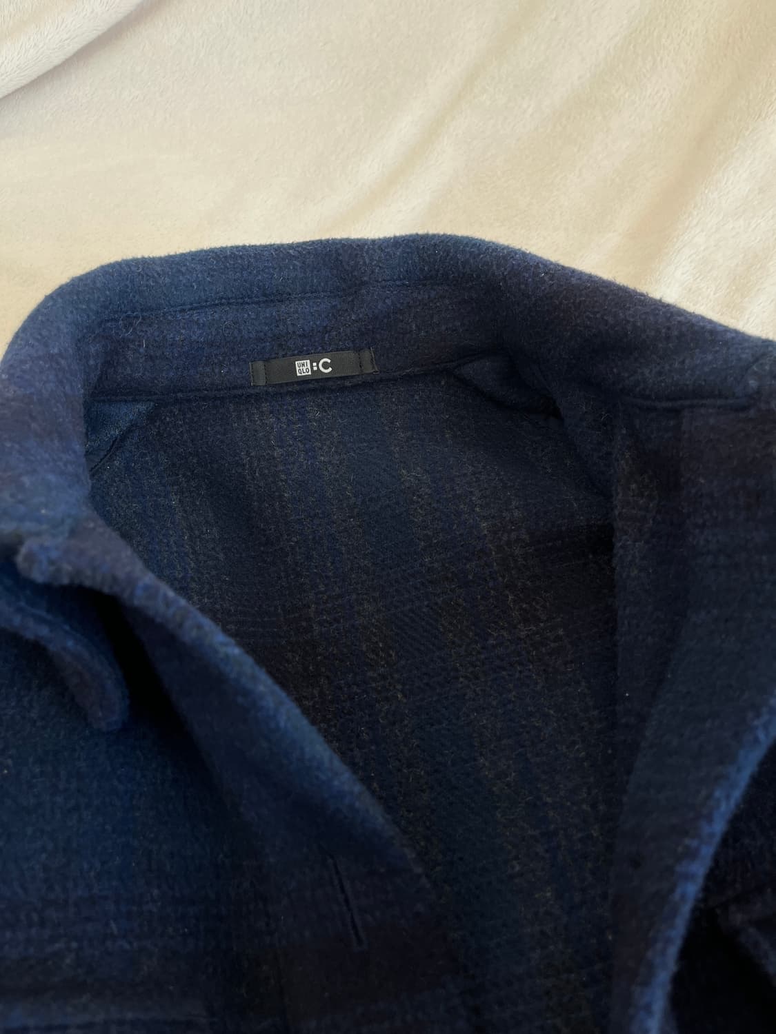 유니클로 체크패턴 레글런 자켓 S 상품이미지2