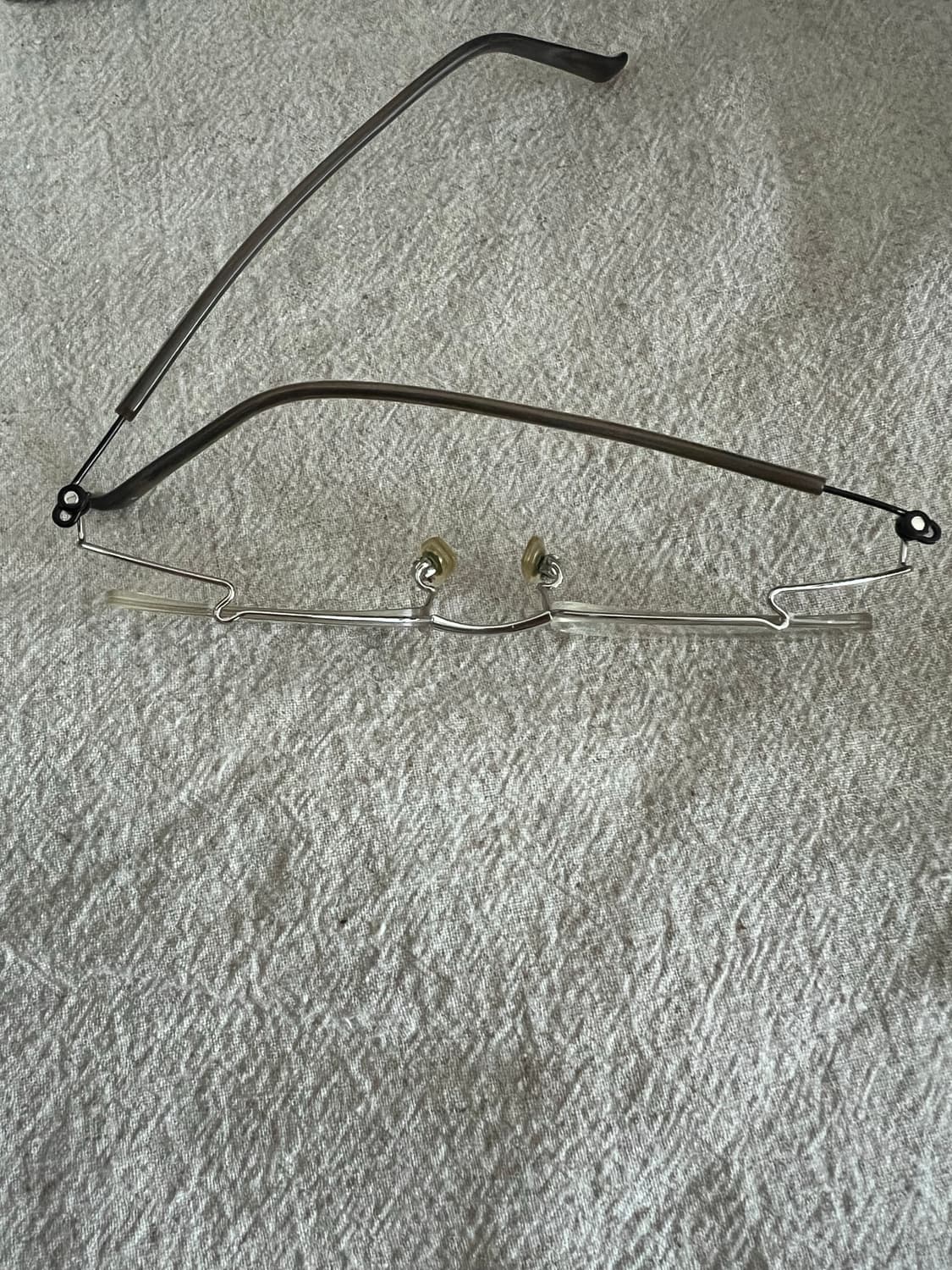 일본 빈티지 안경 반무테 긱시크 상품이미지4