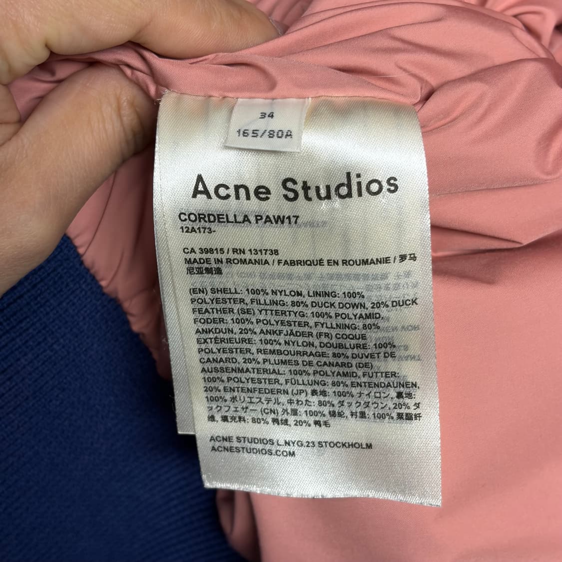 아크네 스튜디오 유광 패딩 상품이미지5