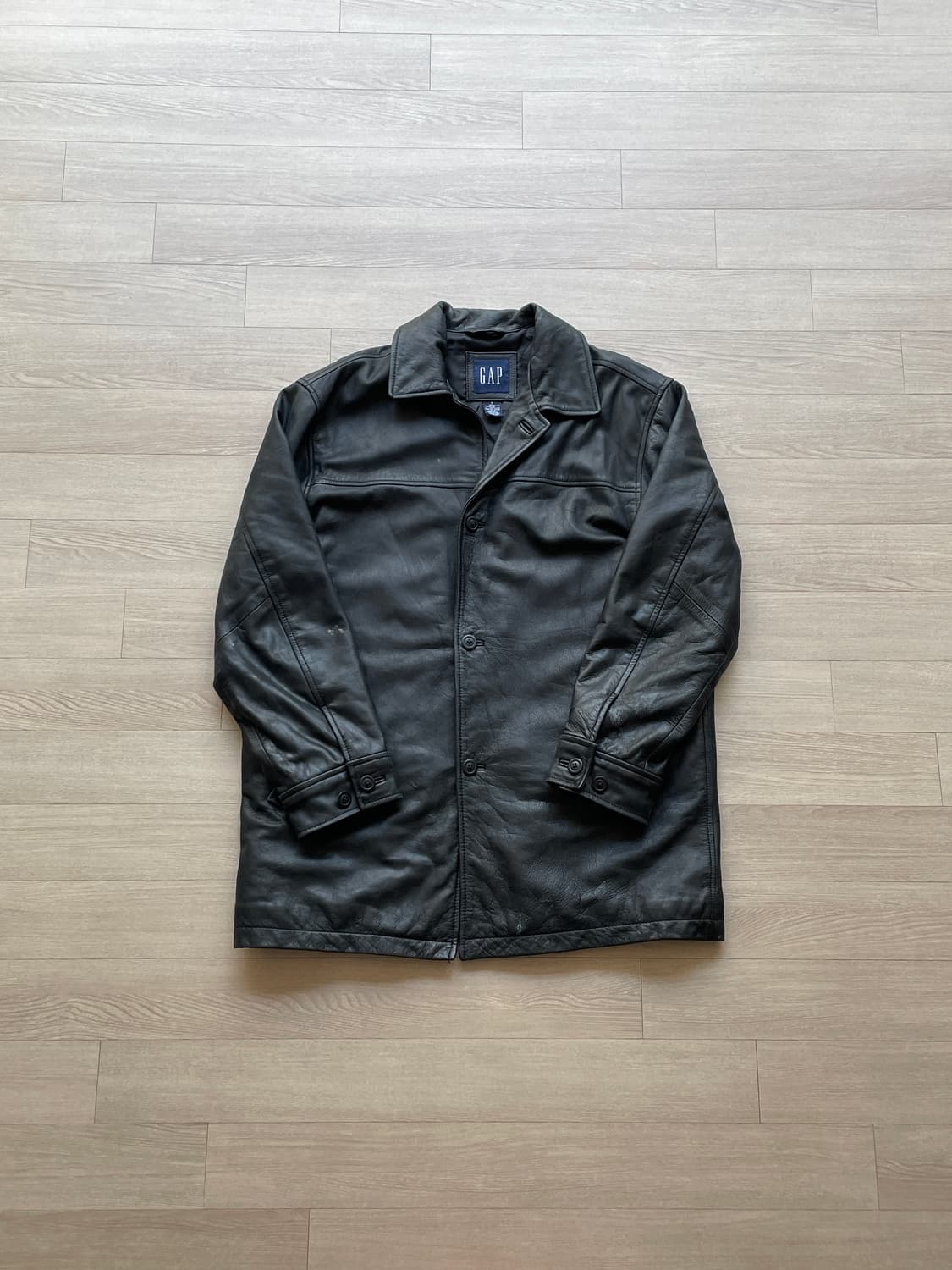 90s 올드갭 레더 카코트 gap carcoat 상품이미지1