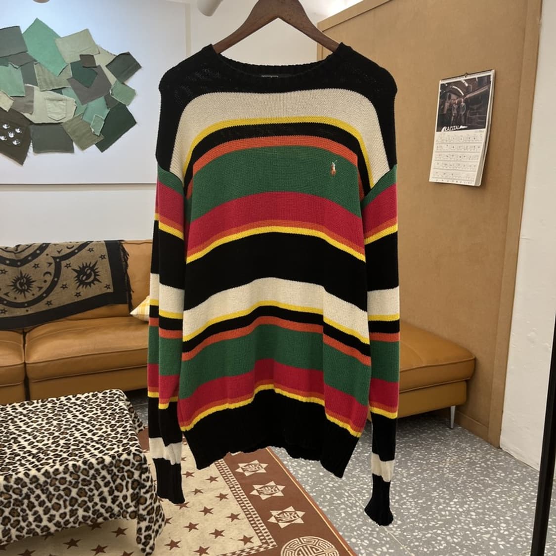 폴로 랄프로렌 90's Y2K 레트로 컬러블럭 니트 105 C09751 상품이미지3