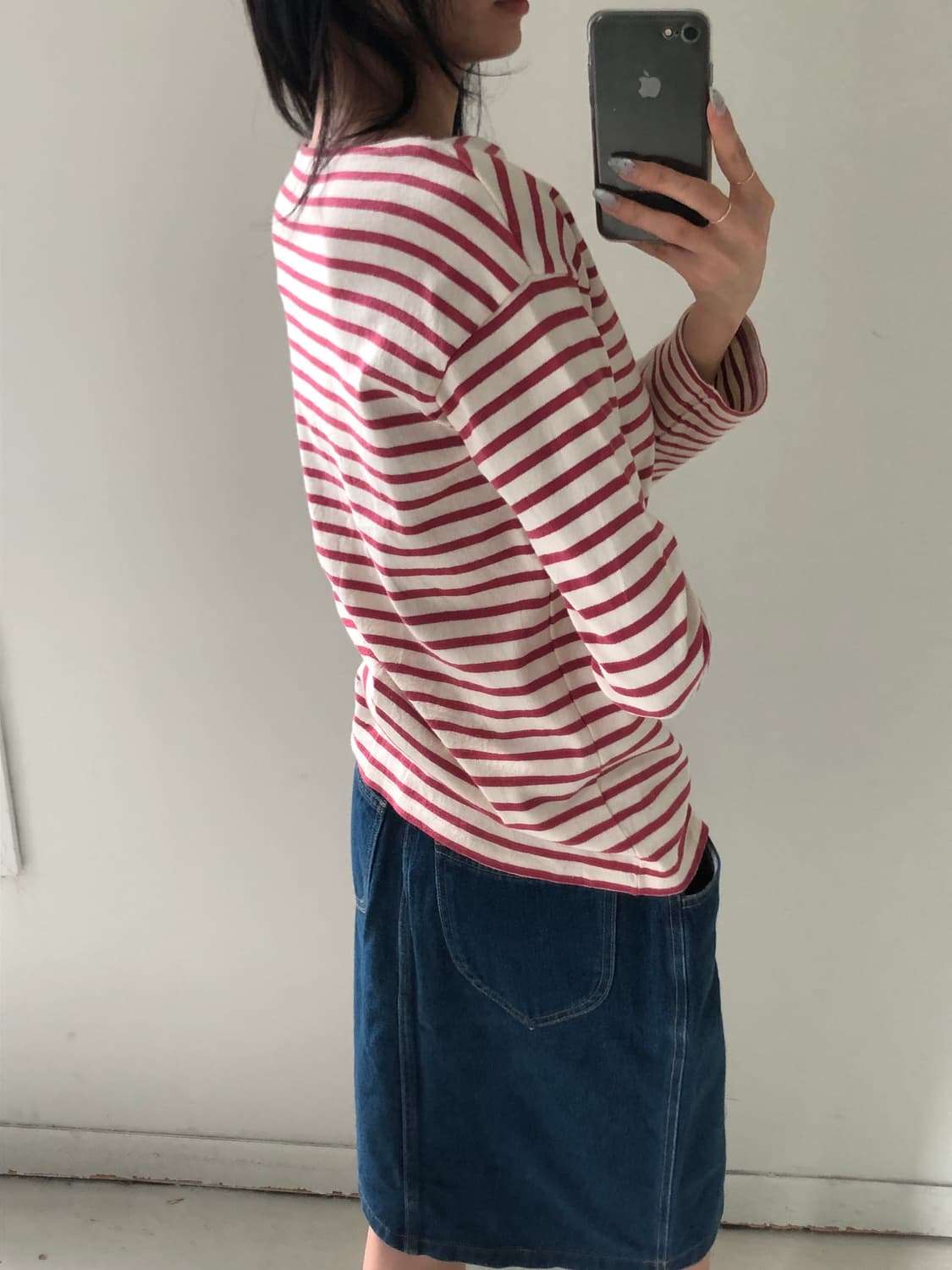 일본빈티지 스트라이프 롱슬리브 상품이미지4