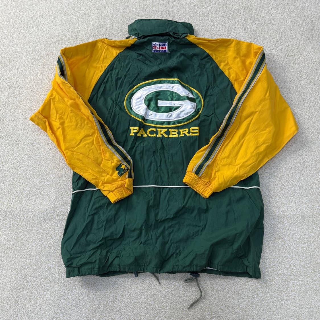 [M] NFL 올드스쿨 스타터 그린베이페커스 바람막이 자켓 0108T1 상품이미지2