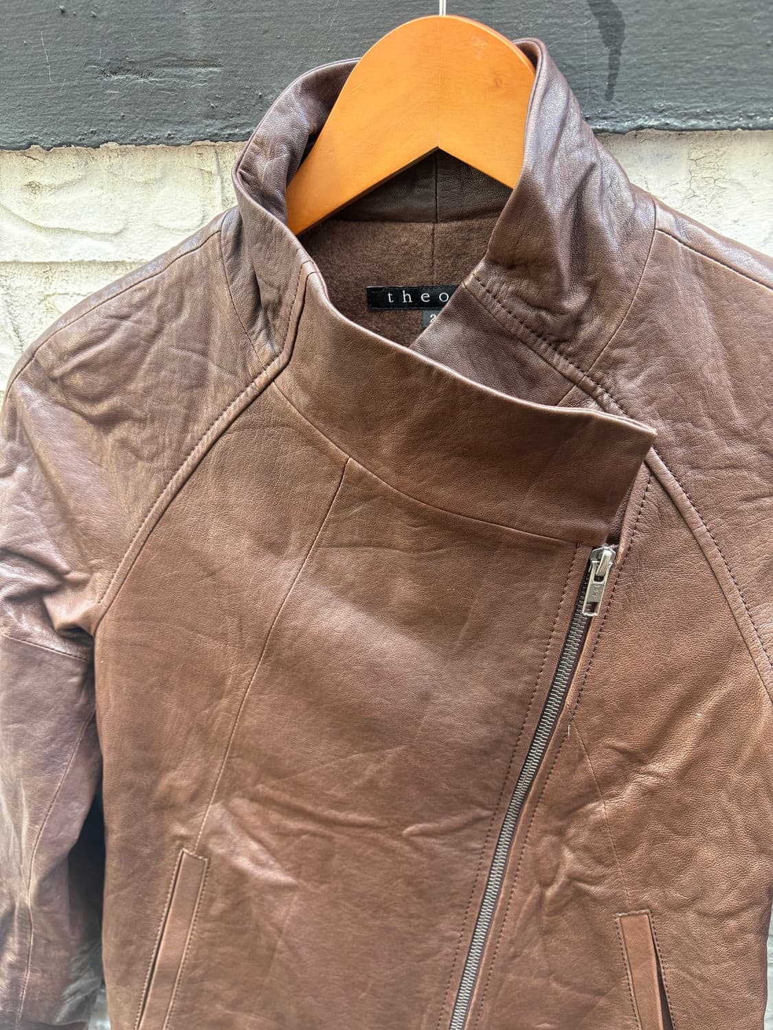 띠어리 가죽자켓 상품이미지2