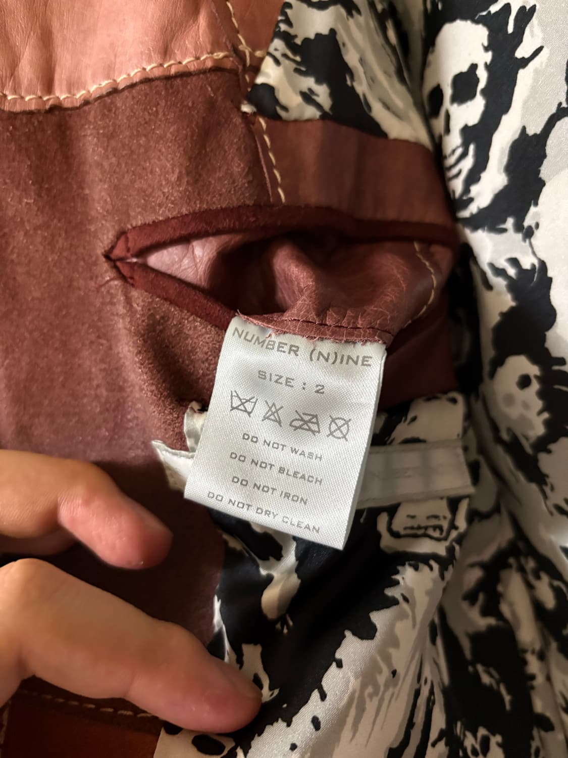 Number Nine 01ss 레더패치 블레이저 자켓 2 상품이미지5