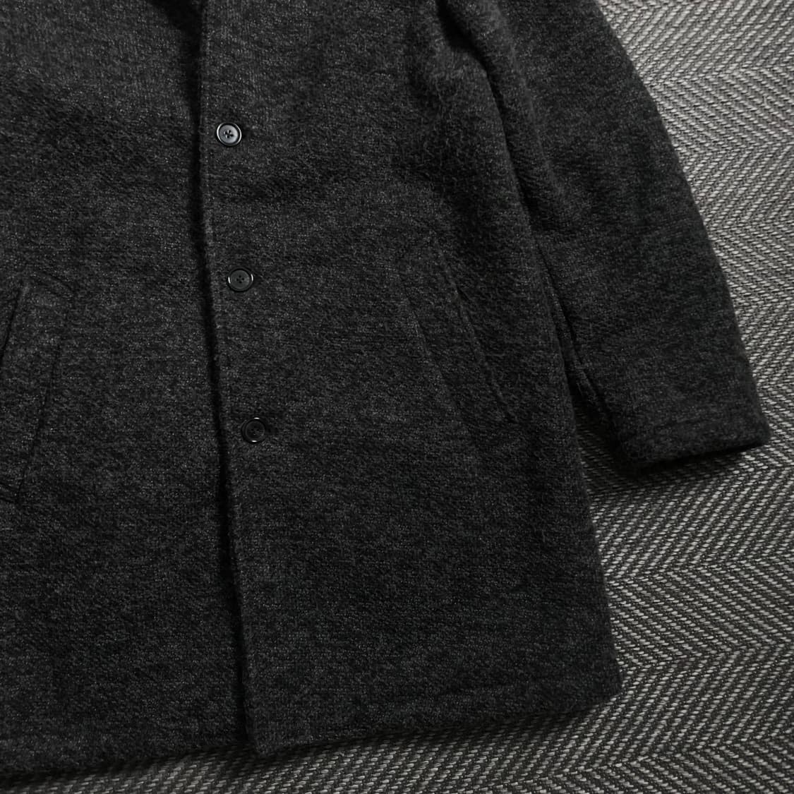 빈티지 트위드 오버핏 싱글 발마칸 코트o 4341 상품이미지2