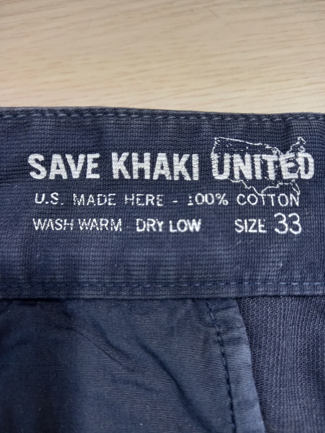 34 SAVE KHAKI UNITED USA 치노 네이비 34-530 상품이미지7
