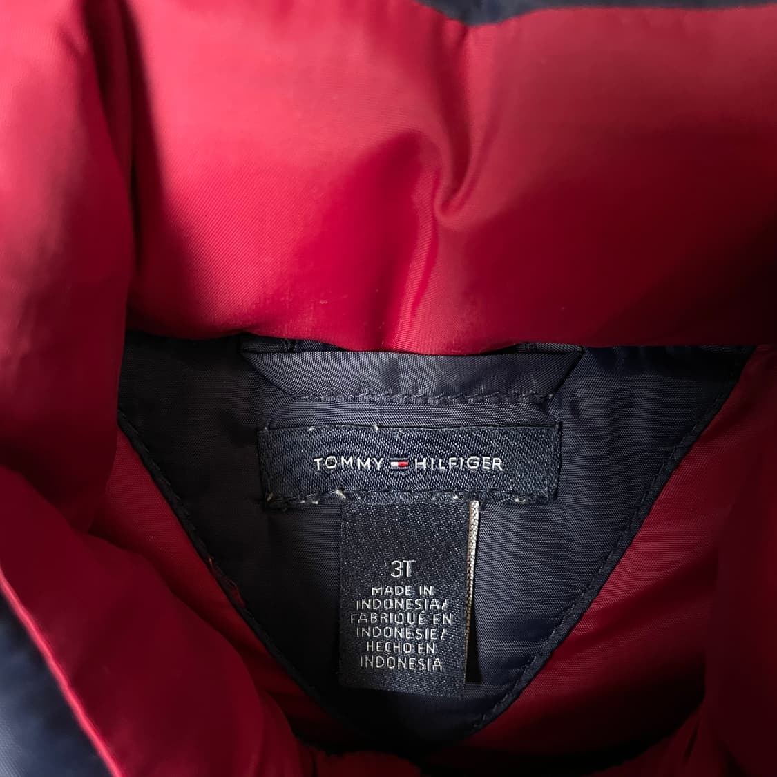 타미힐피거 키즈 미니로고 네이비 패딩 조끼 3T 상품이미지4