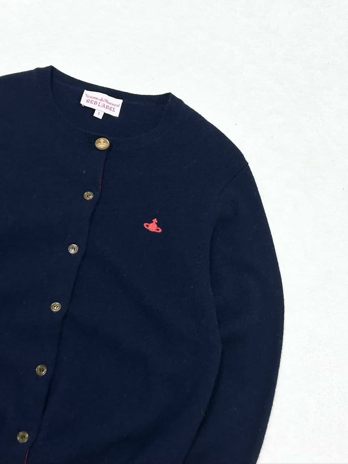 비비안웨스트우드 래드라벨 네이비 울 가디건 상품이미지7