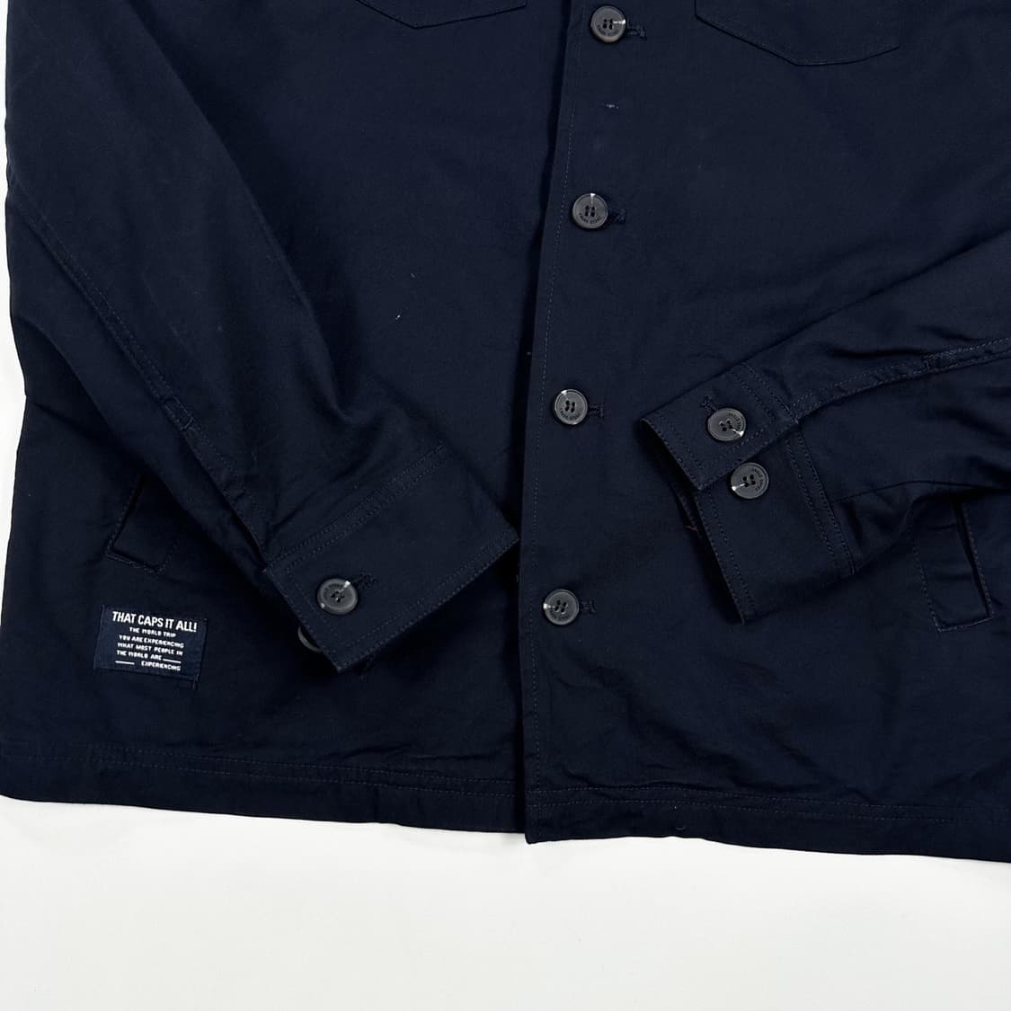 VTG 빈티지 블랙 코튼 코치자켓 (L) 상품이미지6