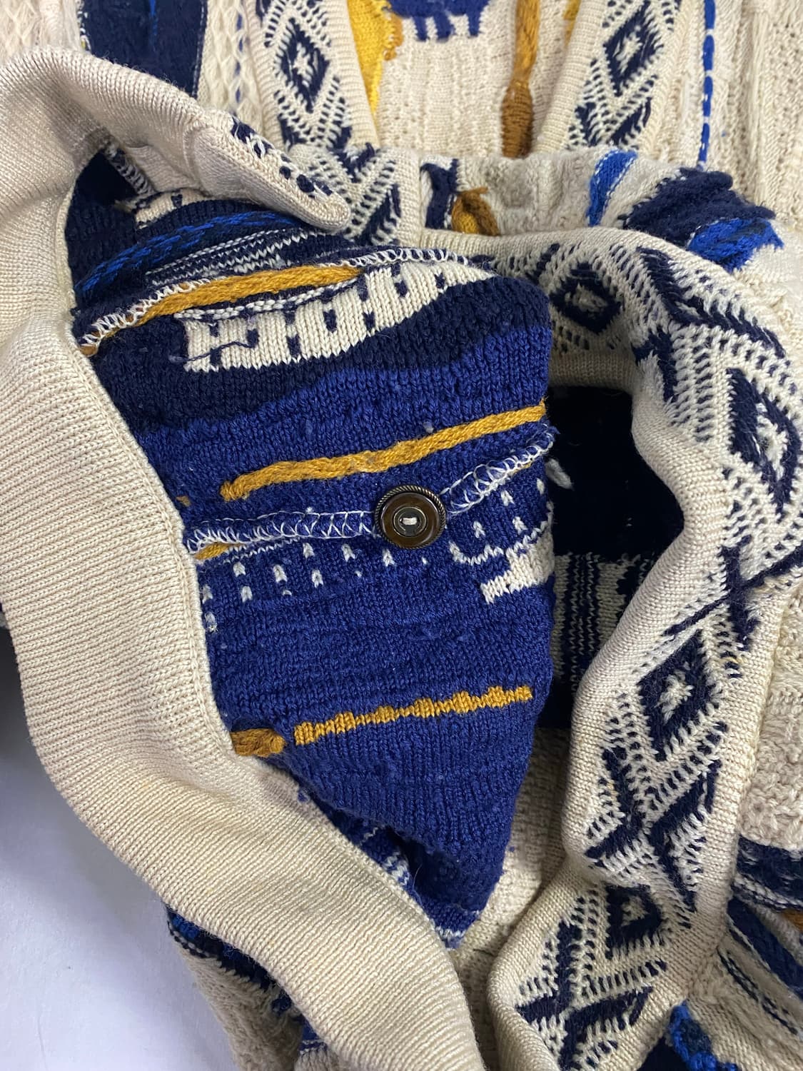 쿠지 COOGI 케이블 울 니트 가디건 S <273> 상품이미지4