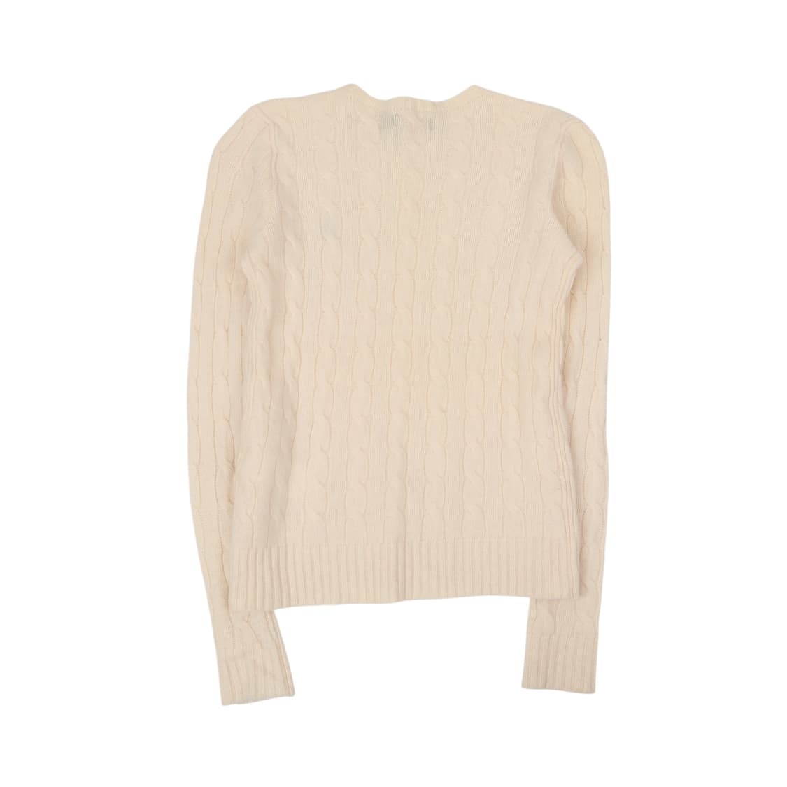 폴로 랄프로렌 우먼스 크림 울 캐시미어 케이블 니트 상품이미지5