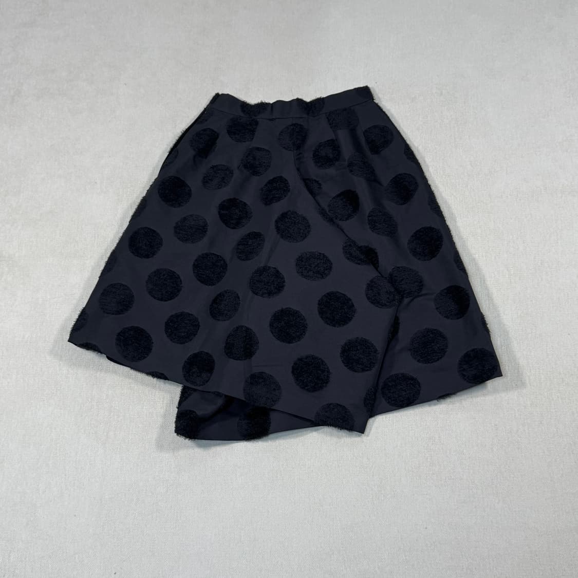 Asymmetrical Polka Dot Black Skirt Pants 상품이미지5