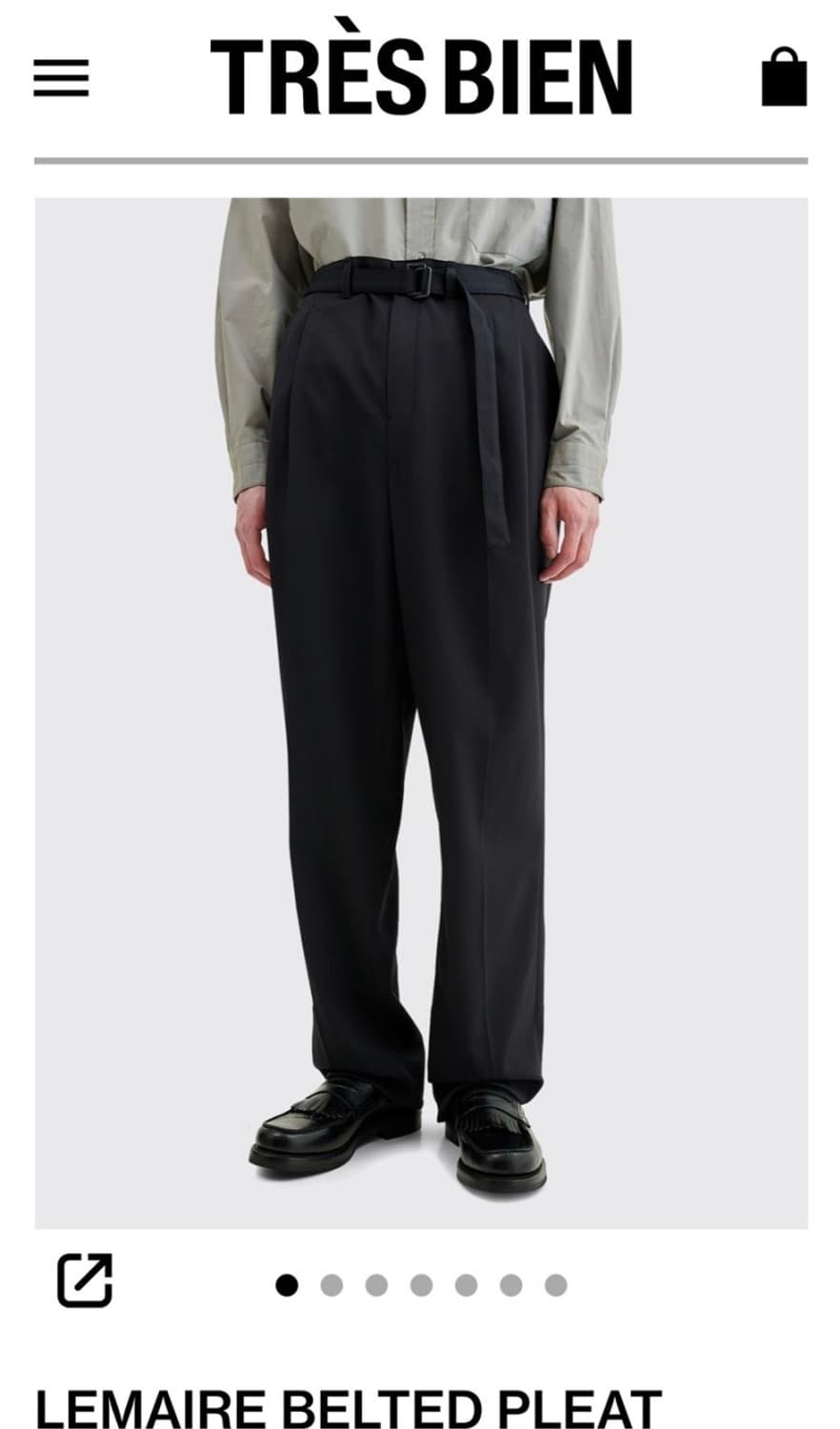 [S]르메르 벨티드 슬랙스 상품이미지1