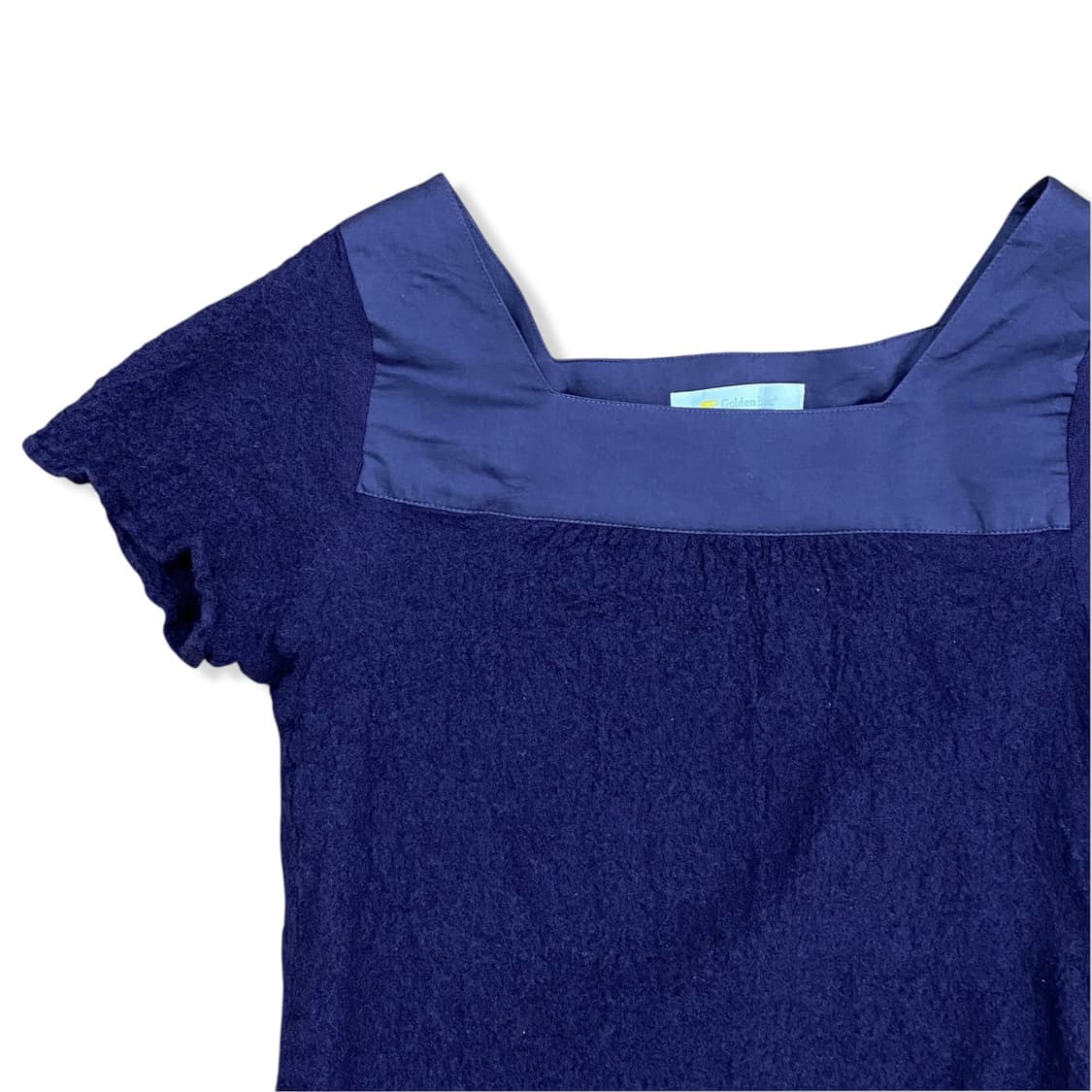 Knit docking purple top 상품이미지3