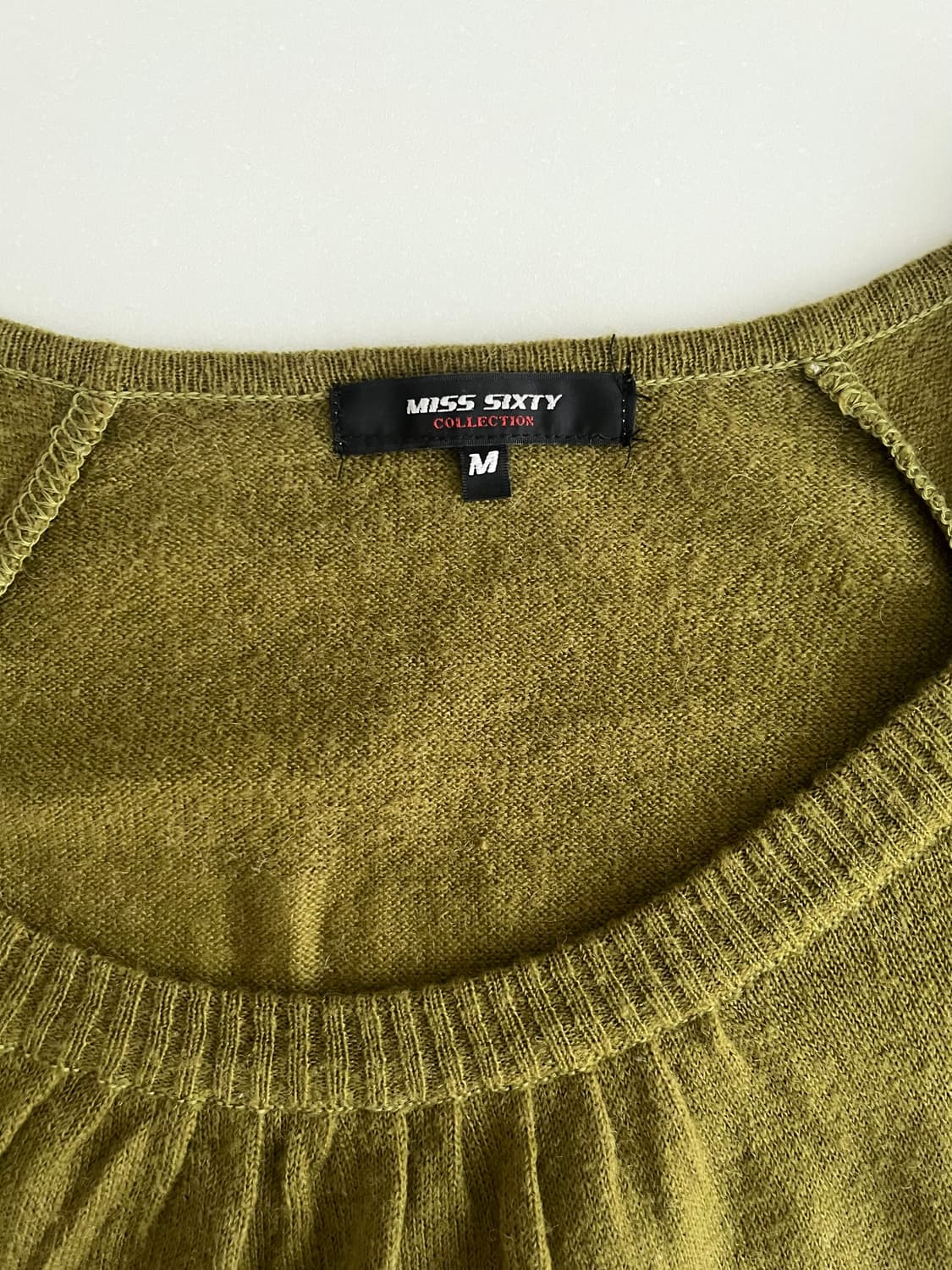 M) 미스식스티 슬림핏 니트 올리브 상품이미지4
