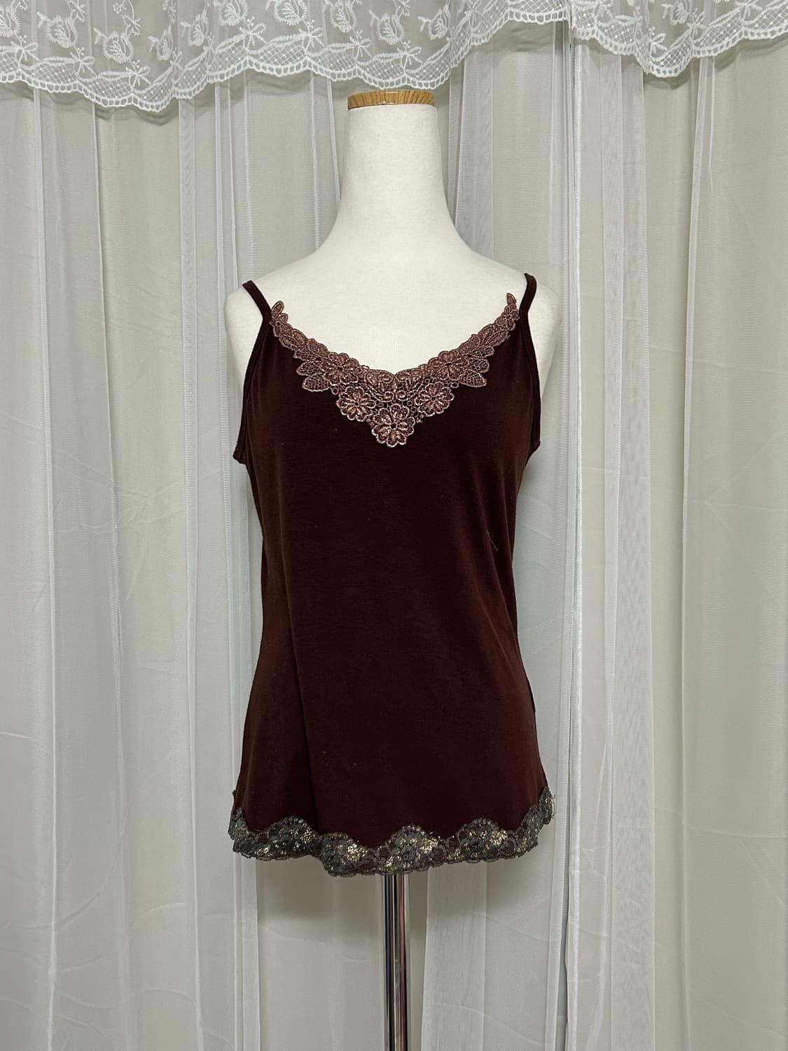 오리엔탈 페어리 브라운 플로럴 나시탑 상품이미지1