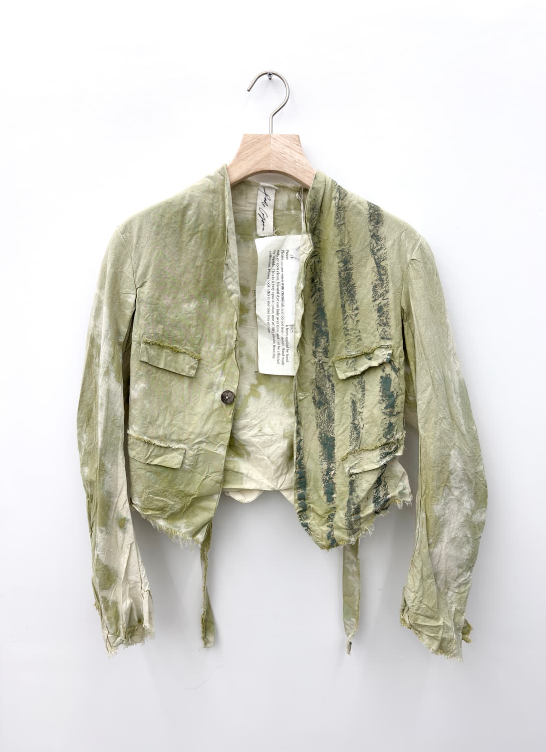 ORGANIC COTTON HAND DYED CROP JACKET 상품이미지1