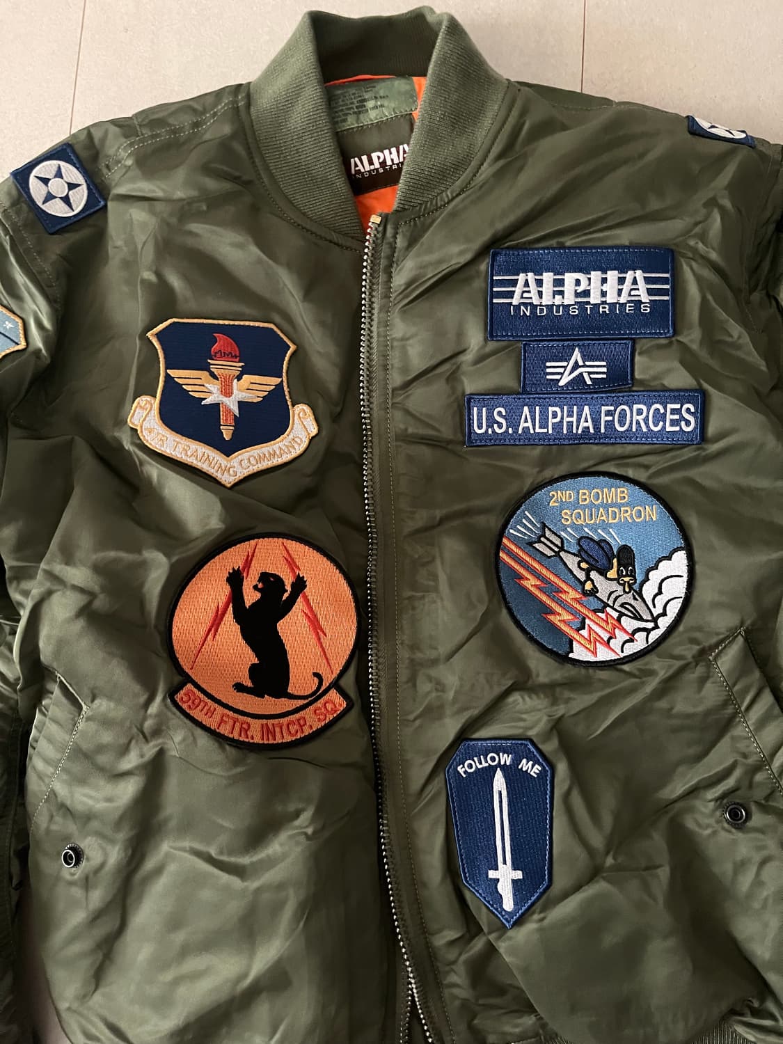 알파인더스트리MA-1 Squadron Bomber Patch Jacket 상품이미지2