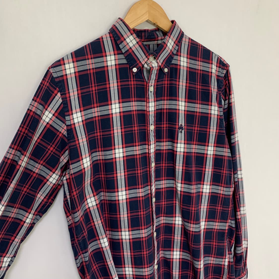 브룩스브라더스 체크 셔츠 남방 M 00s 빈티지 남녀공용 상품이미지3