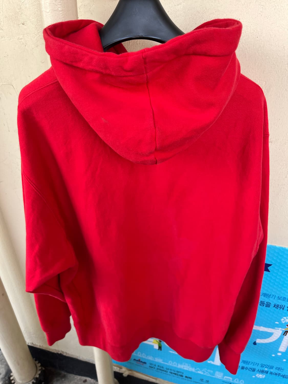 챔피온 리버스 위브 후드티 레드 XL 상품이미지2