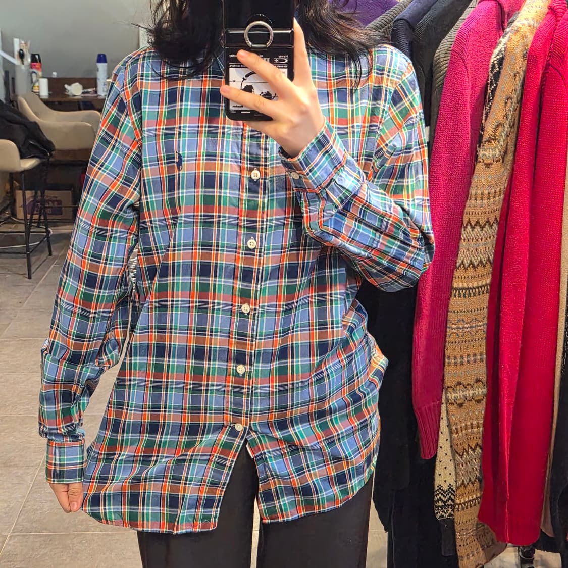 [NO.9] 랄프로렌 당근 체크 셔츠 상품이미지1