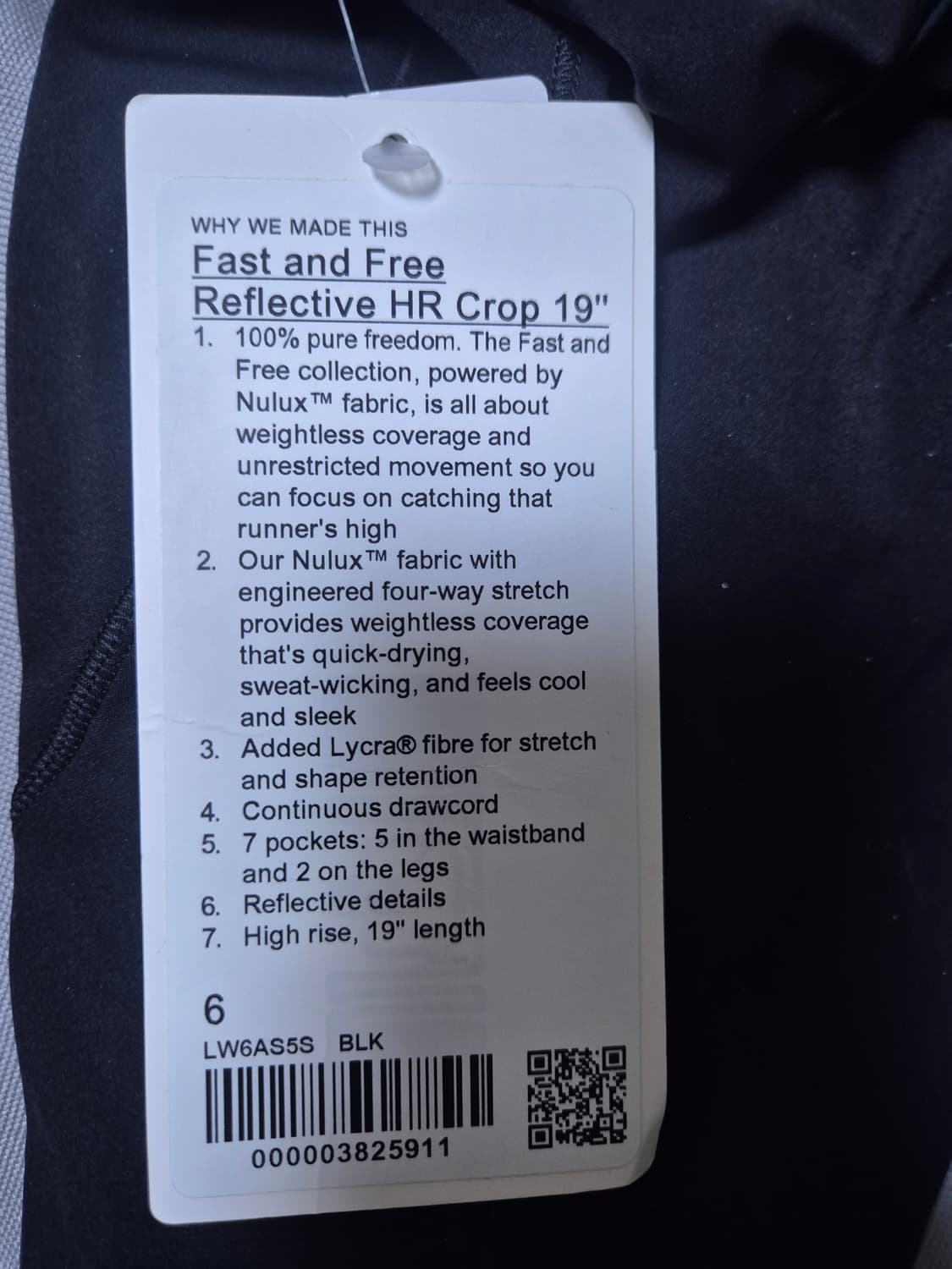 (정품/새상품) 룰루레몬 패스트 앤 프리 리플렉티브 하이라이즈 타이츠19 상품이미지5